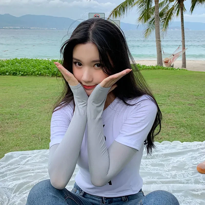 Солнцезащитные манжеты с рукавами из ледяного шелка