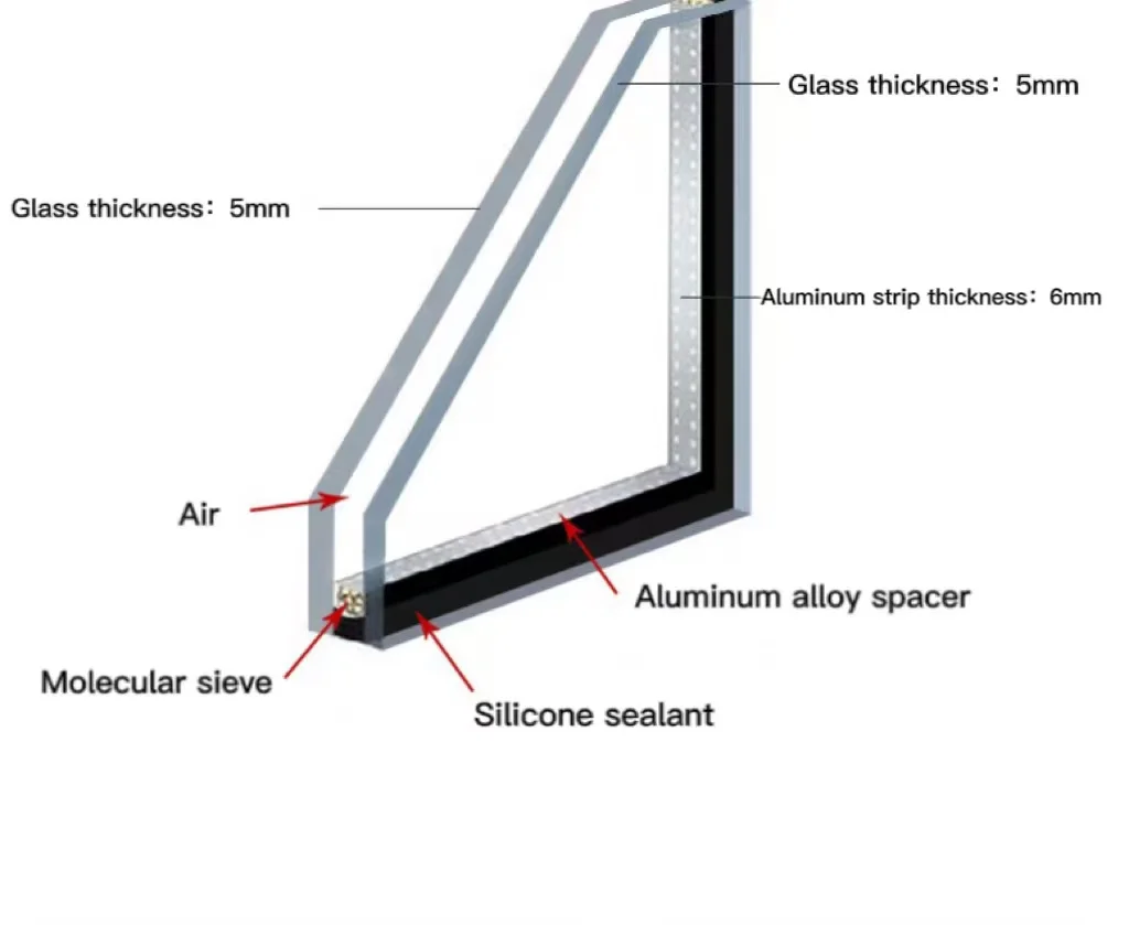Customized High Quality Double Glazing Glass Low E Window Factory Glass For Building Decoration