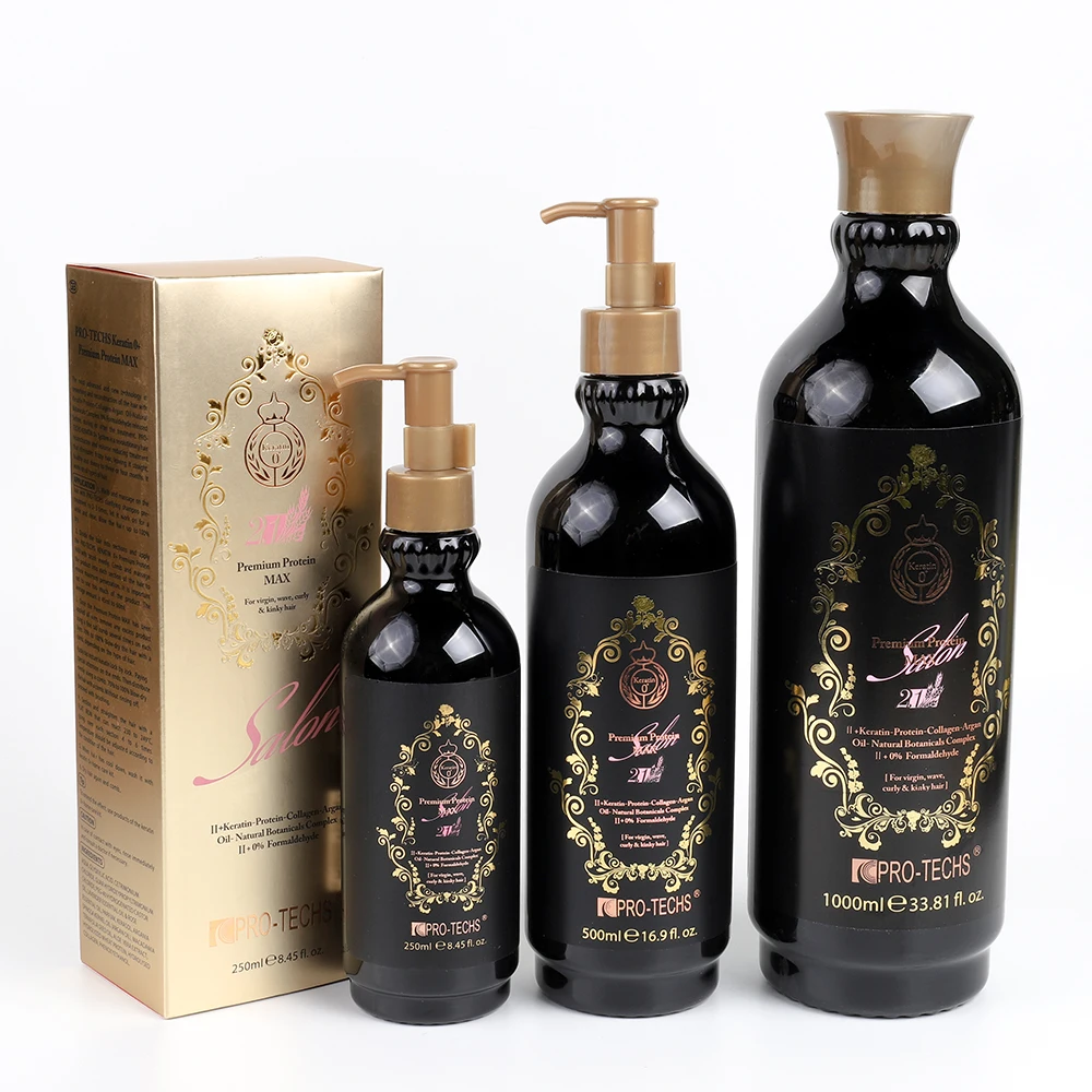 Custom Your Own Label Professional Salon Keratin Treatment 0+ Premium Protein MAX 1000ml Straightening Keratin Treatment