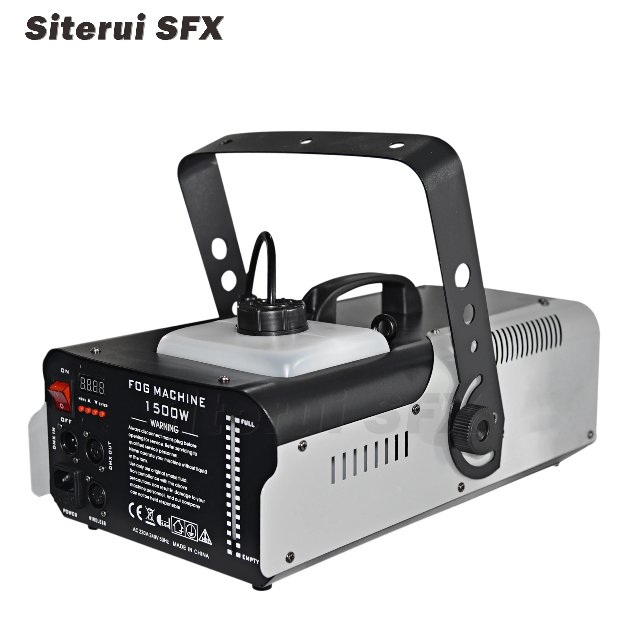 Siterui SFX 1500W stage special color smoke manufacturing equipment Factory sell stage machine 9 3W color light fog machine