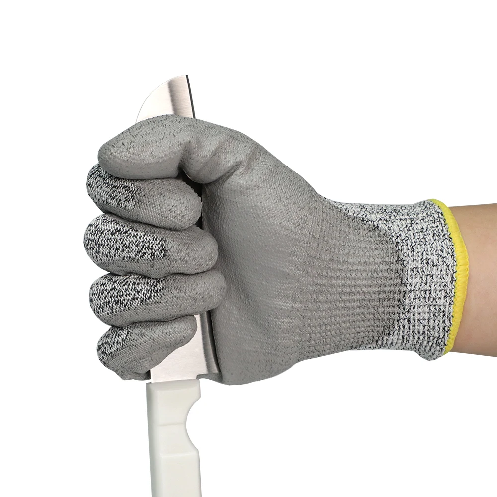 En388 Gray Grip Cut Resistant Encore Work Gloves Cut Resistant Foam Gloves