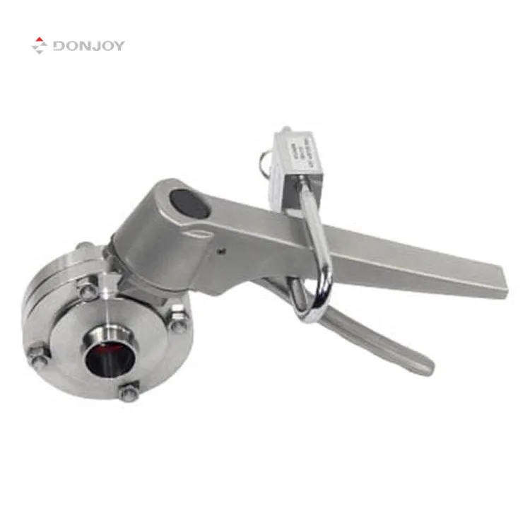  Ручной Клапан-Бабочка DONJOY ss 304 316L санитарный многопозиционный ручной клапан-бабочка с