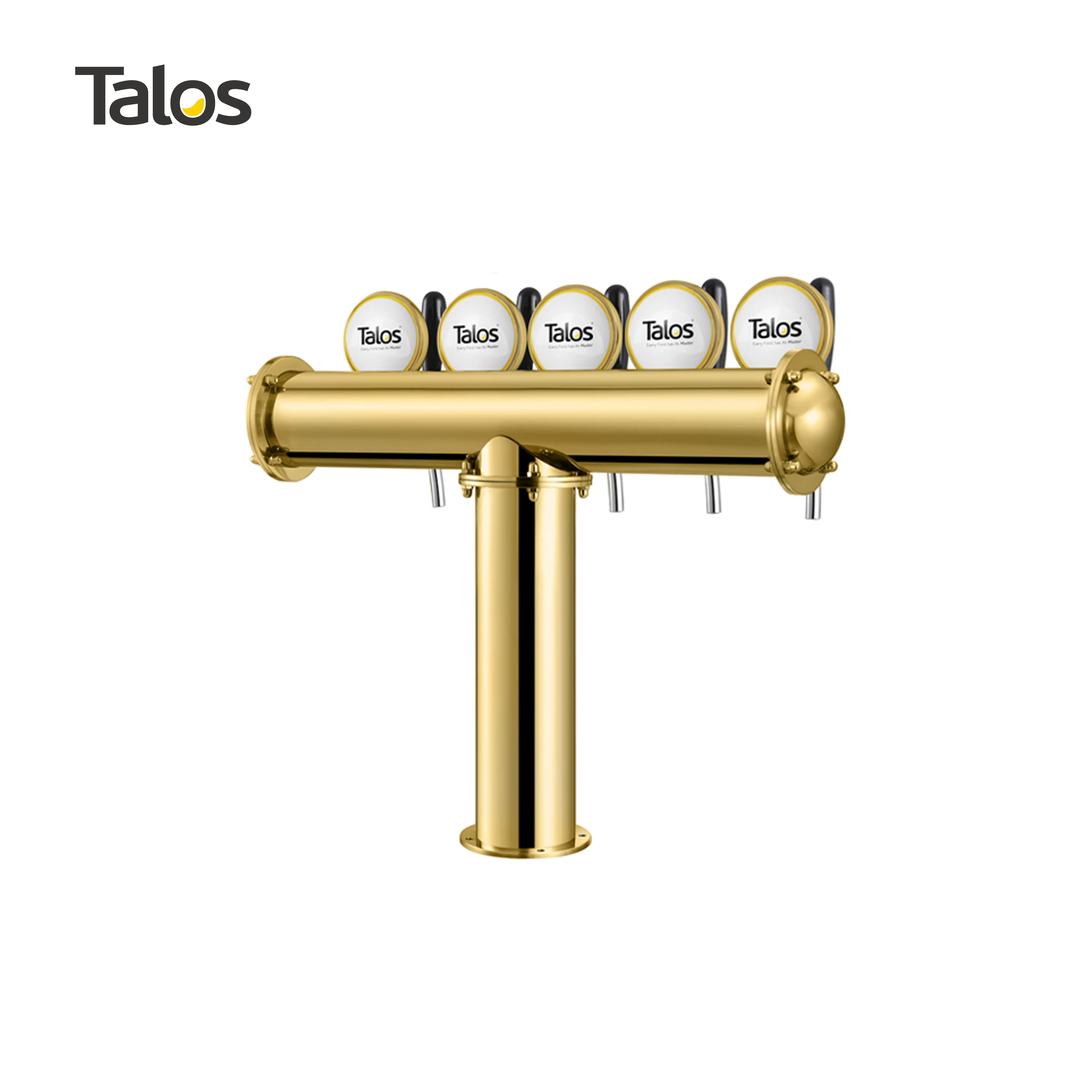 TALOS T Tower Stainless Steel 5 Tap Tower 85mm Beer Dispensing Equipment Draft Beer Tower (PVD)