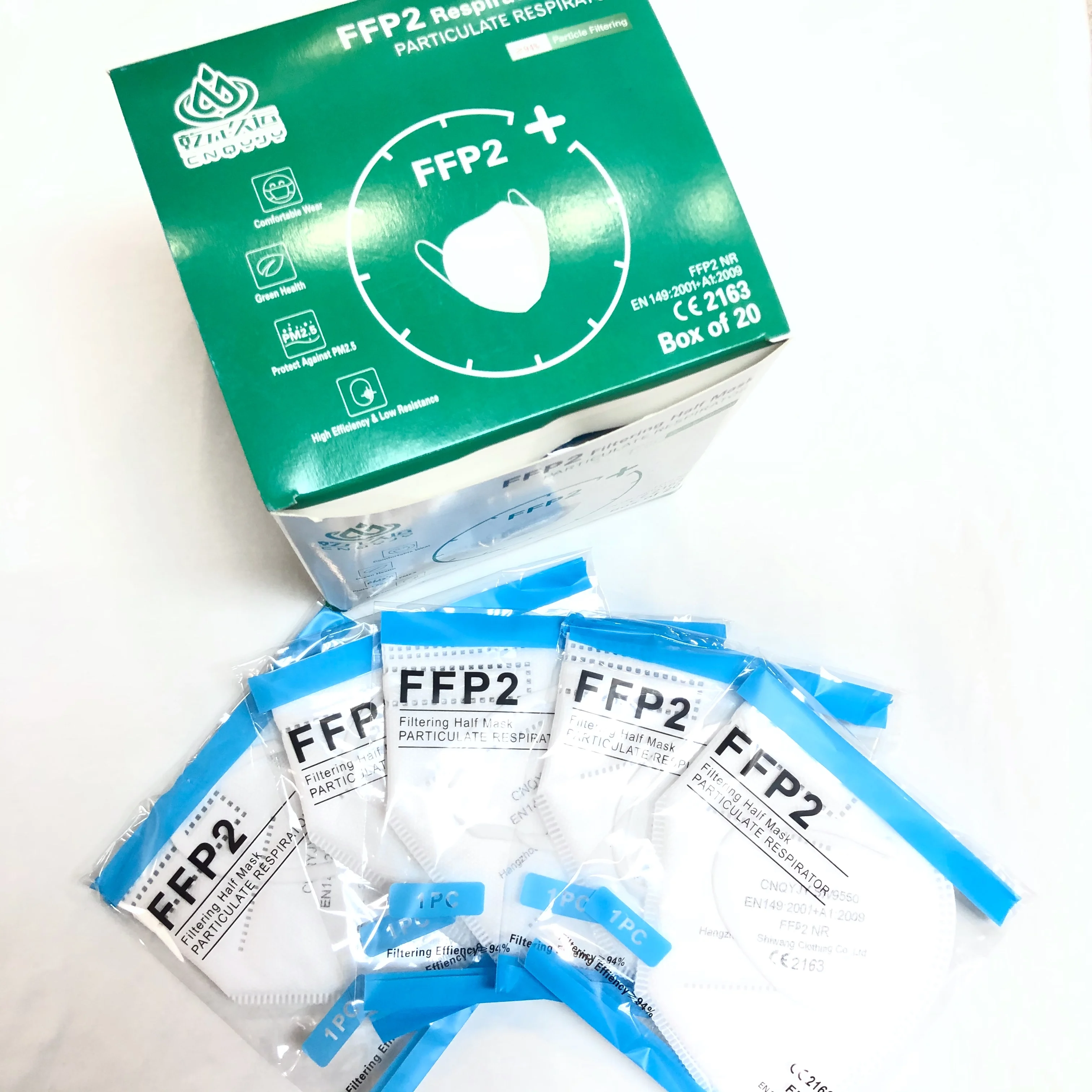 
Chinese manufacturer direct sale Ffp2 face mask 5-layer disposable non-woven fabric protective adult CE certified mask 
