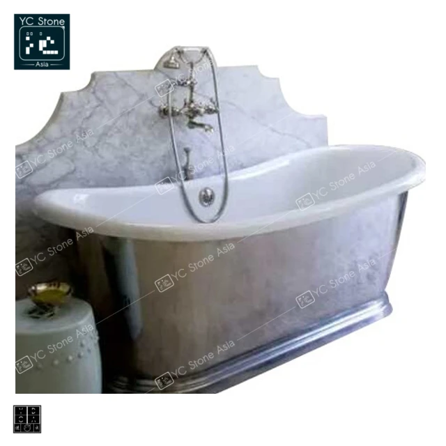 
White Marble Bathtub Home Decoration Bathtub Luxury Natural Stone Bathtub 
