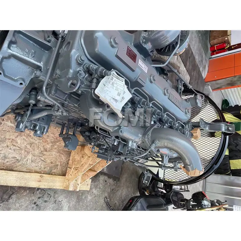 FOMI 6BG1 Engine Motor Used ZX200 SH200 Excavator Parts Diesel 6BG1T Engine Assembly For ISUZU 6BG1 Engine