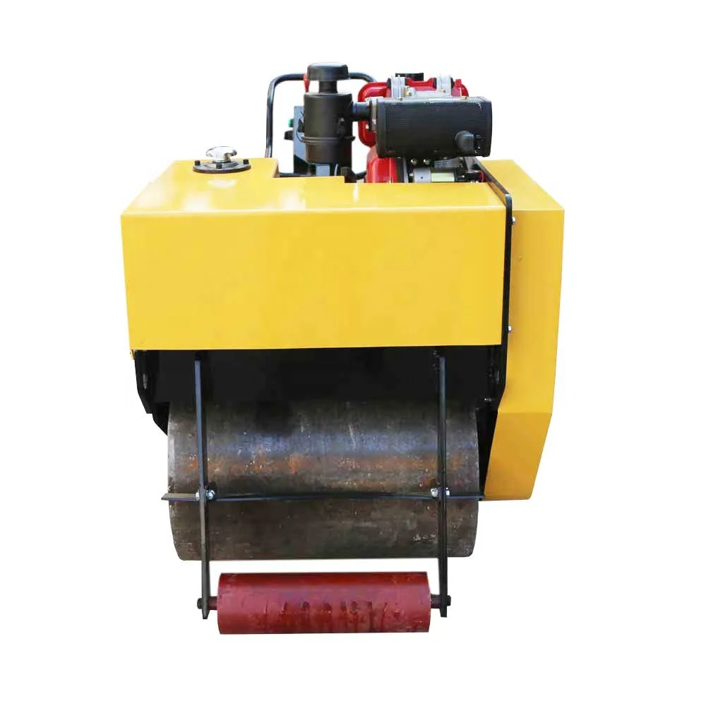 Gasoline Engine Single Double Drum New Vibration Small Mini Road Roller Machine Compactor Price