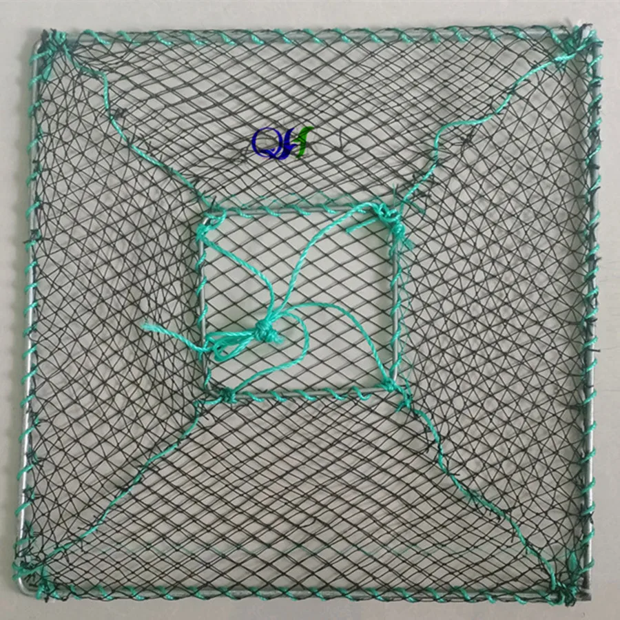 2023 new design Foldable Galvanized steel wire frame Crab Trap cage