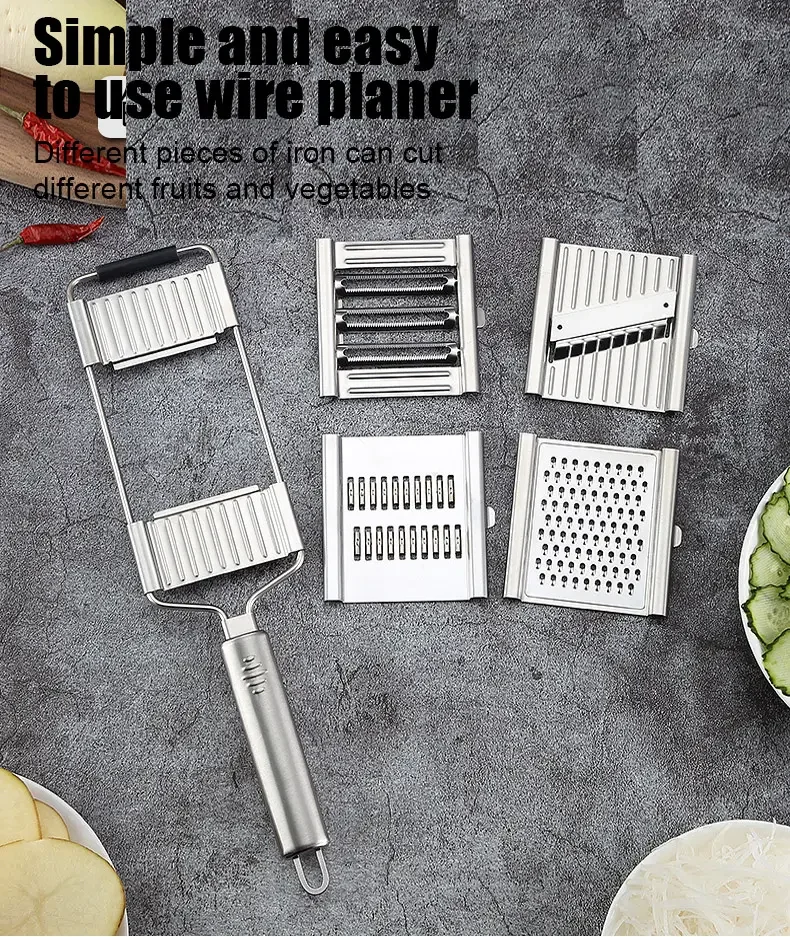 4 in 1 Multi-purpose Vegetable Slicer Grater Cutter Shredders Fruit Potato Peeler Carrot Grater Home Gadget Kitchen Accessories