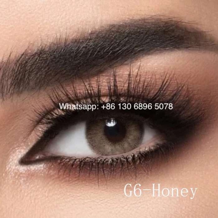 Линзы для глаз с чехлом небесно-голубые натуральные красивые контактные линзы для глаз