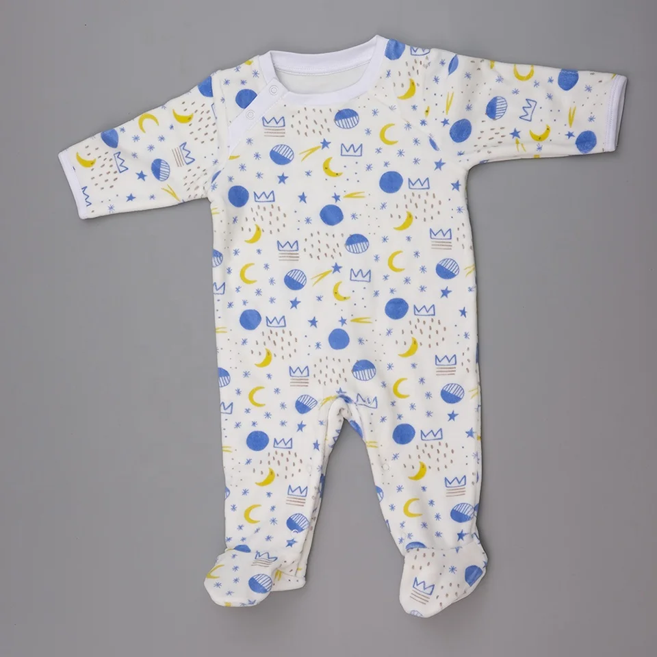 
Kids Romper Comfortable Baby Set Custom Cartoon print Warm Baby Romper Wholesale Baby Clothes 