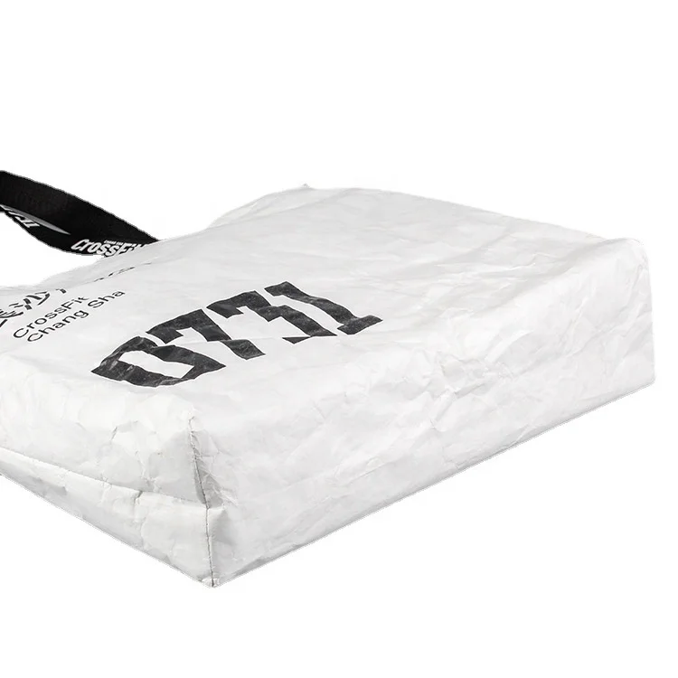Eco-Friendly Coated Tyvek Bag Waterproof Dupont Tyvek Paper Shopping Tote Bag Custom Print