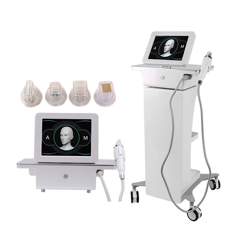 portable skin beauty facial High frequency radio fractional potenza rf microneedling machine with cold hammer