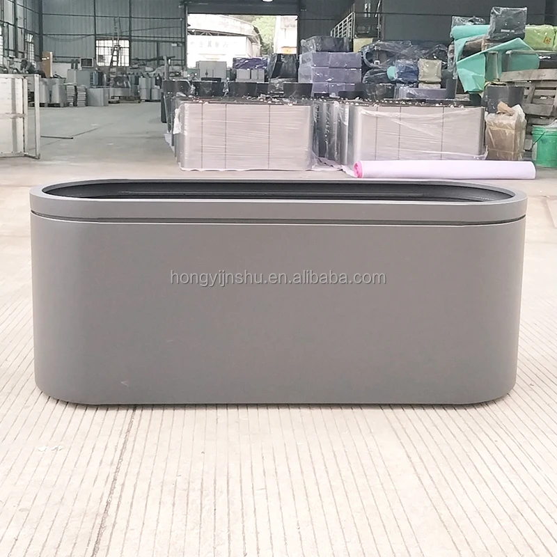 Low price outdoor planters long large flower pots planter flower pot metal planter