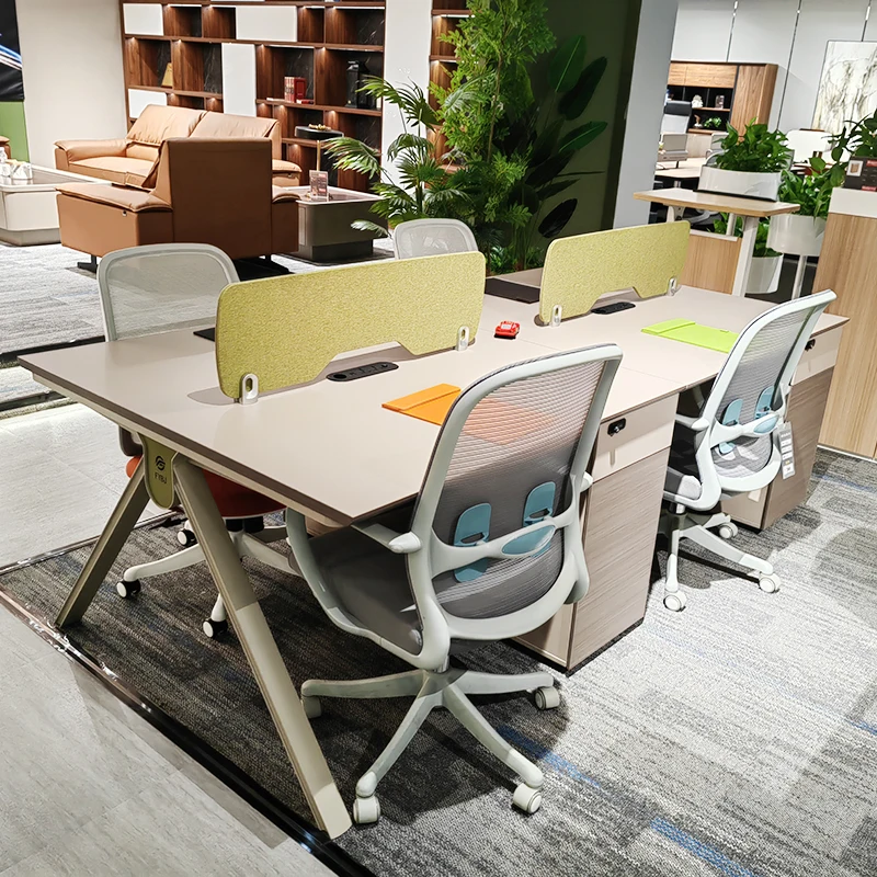 High quality and high cost performance 4 6 Seater People Desk Workstation Modular  Open Staff Workstations