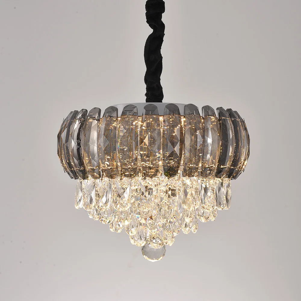 modern  hanging crystal chandelier  luxury Chinese crystal decorative chandelier for bedroom living room