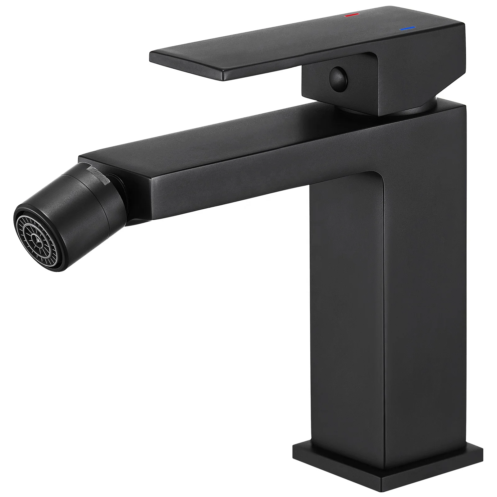 Luxury Mount Bathroom Tap Cold Hot Water Mixer Taps  Black Bidet Faucet Single Handle Bidet Mixer