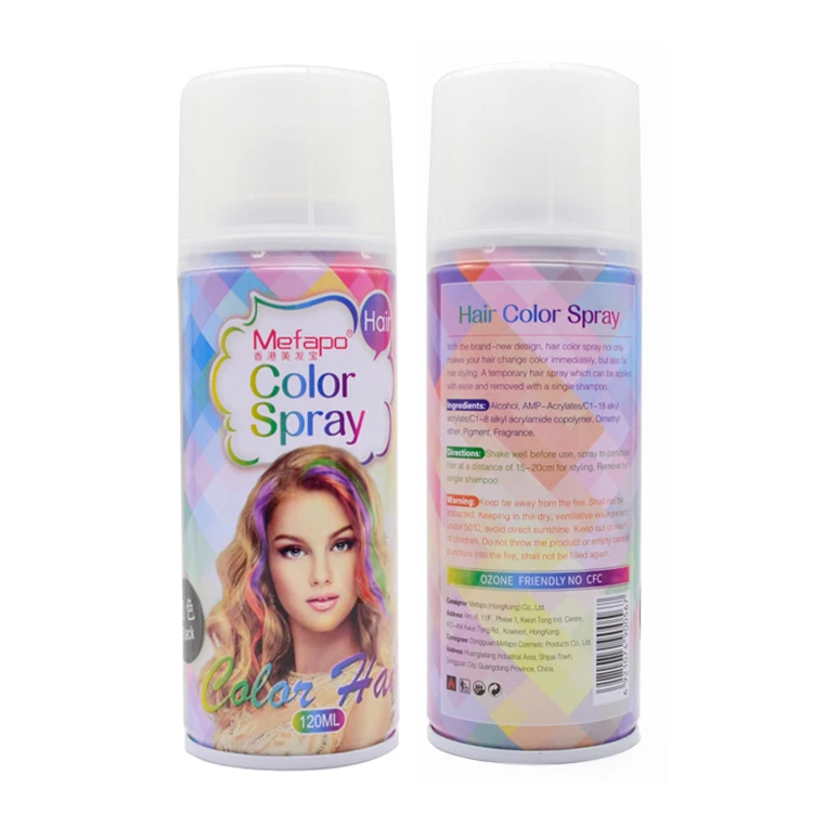 Custom Temporary Party Washable Glitter Hair Dye Color Spray