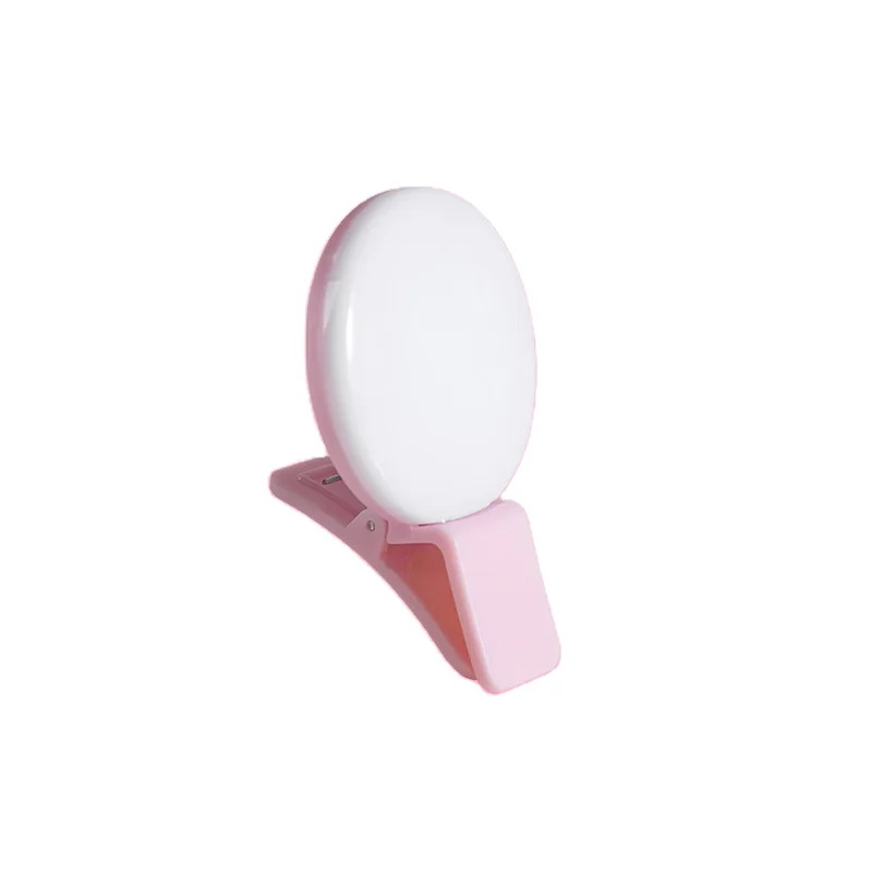 Заводская поставка, перезаряжаемый USB-зажим, мини-селфи-кольцо, светодиодная вспышка для телефона, портативная Светодиодная лампа для телефона