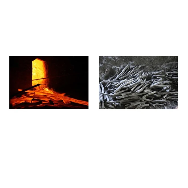 Highly dense carbon raw wood packaging wholesale oak charcoal