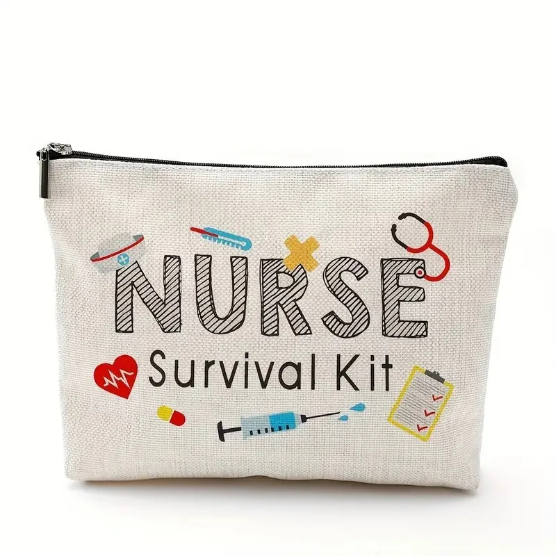 Custom cotton and linen cosmetic bag new makeup bag with zipper woman large capacity wallet for travel