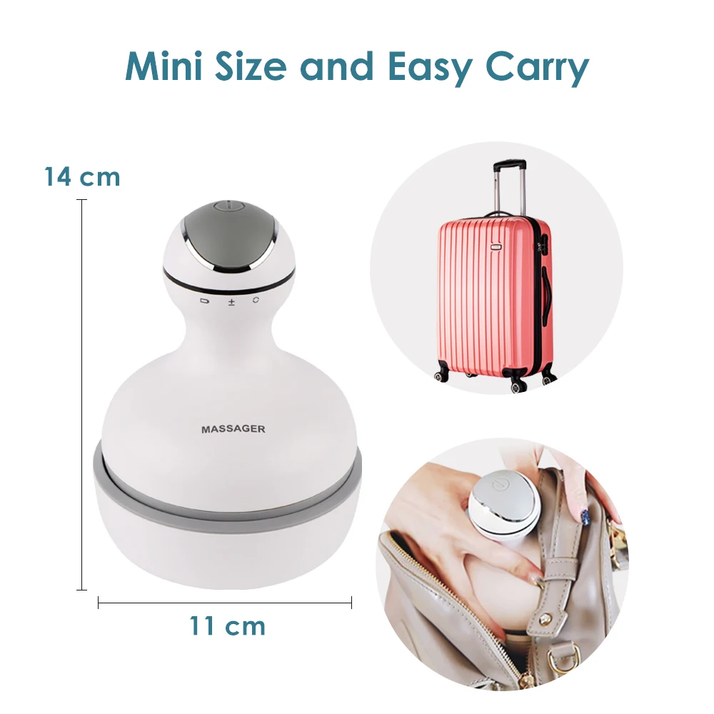 Synogal factory price portable handheld electric hair scalp massage multifunctional Ixp7 head massager