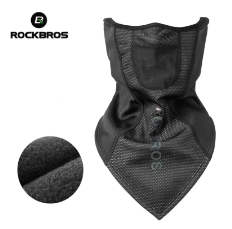 Велосипедная флисовая маска ROCKBROS, зимняя ветрозащитная сохраняющая тепло дышащая маска для лица, удлиняющие Рот лица, уличные велосипедные маски