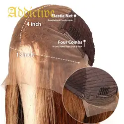 Addictive Virgin Front Closurestraight Human Hair 99J Lace Bob Wig
