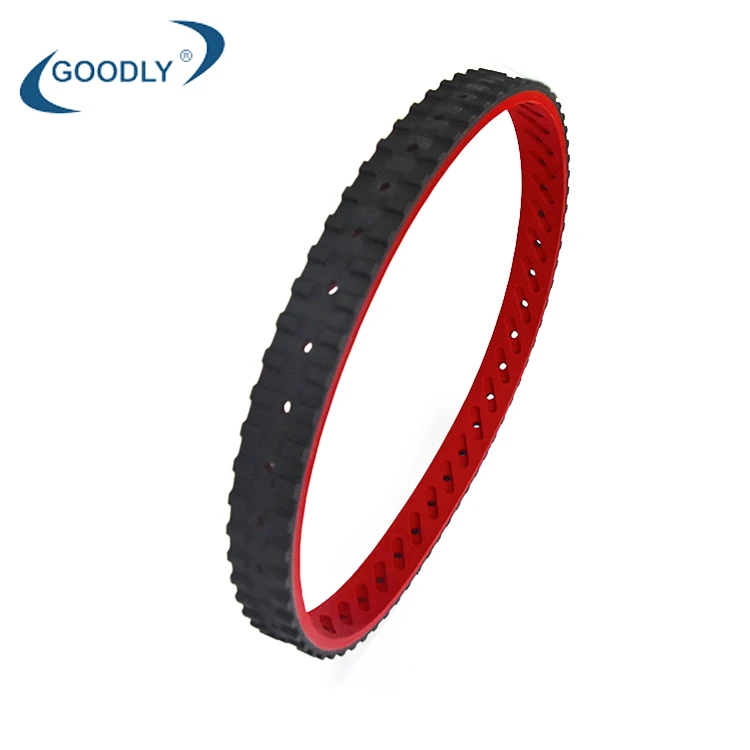 OEM High precision 330H oblique 120 degrees single punching vulcanized vacuum pulling film belt for vertical packing machine