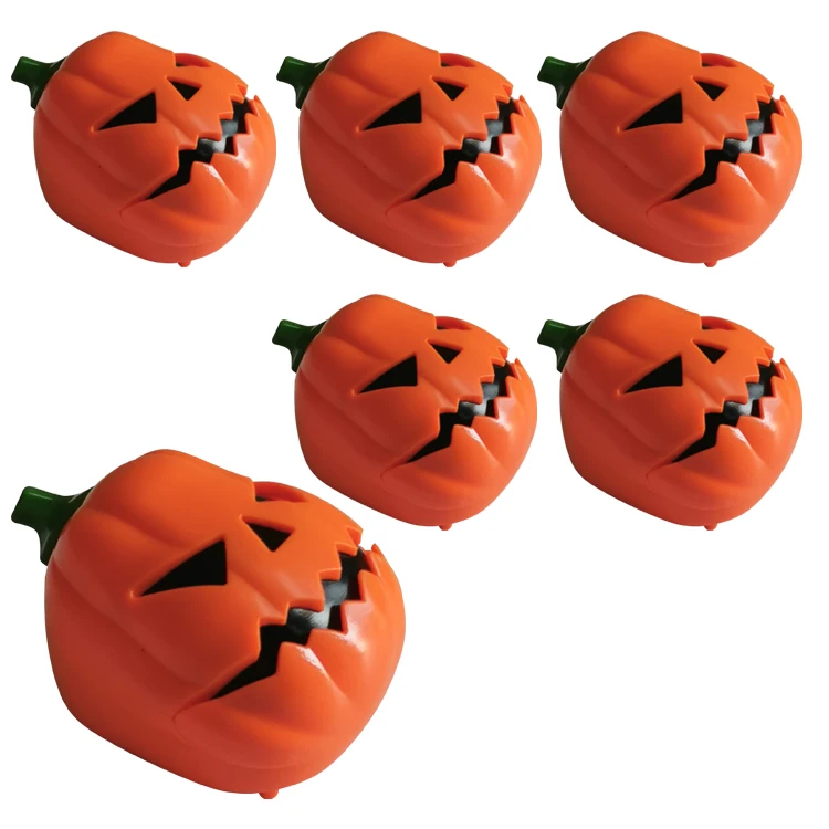 6pcs Funny Chinese zombie skull witch Pumpkin vampire Halloween children wind-up toys candy toys.