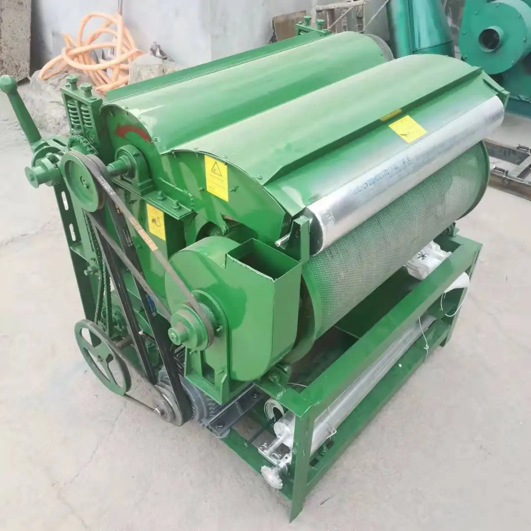 Industrial Small Sheep Wool Cotton Polyester Fiber Carding Opening Combing