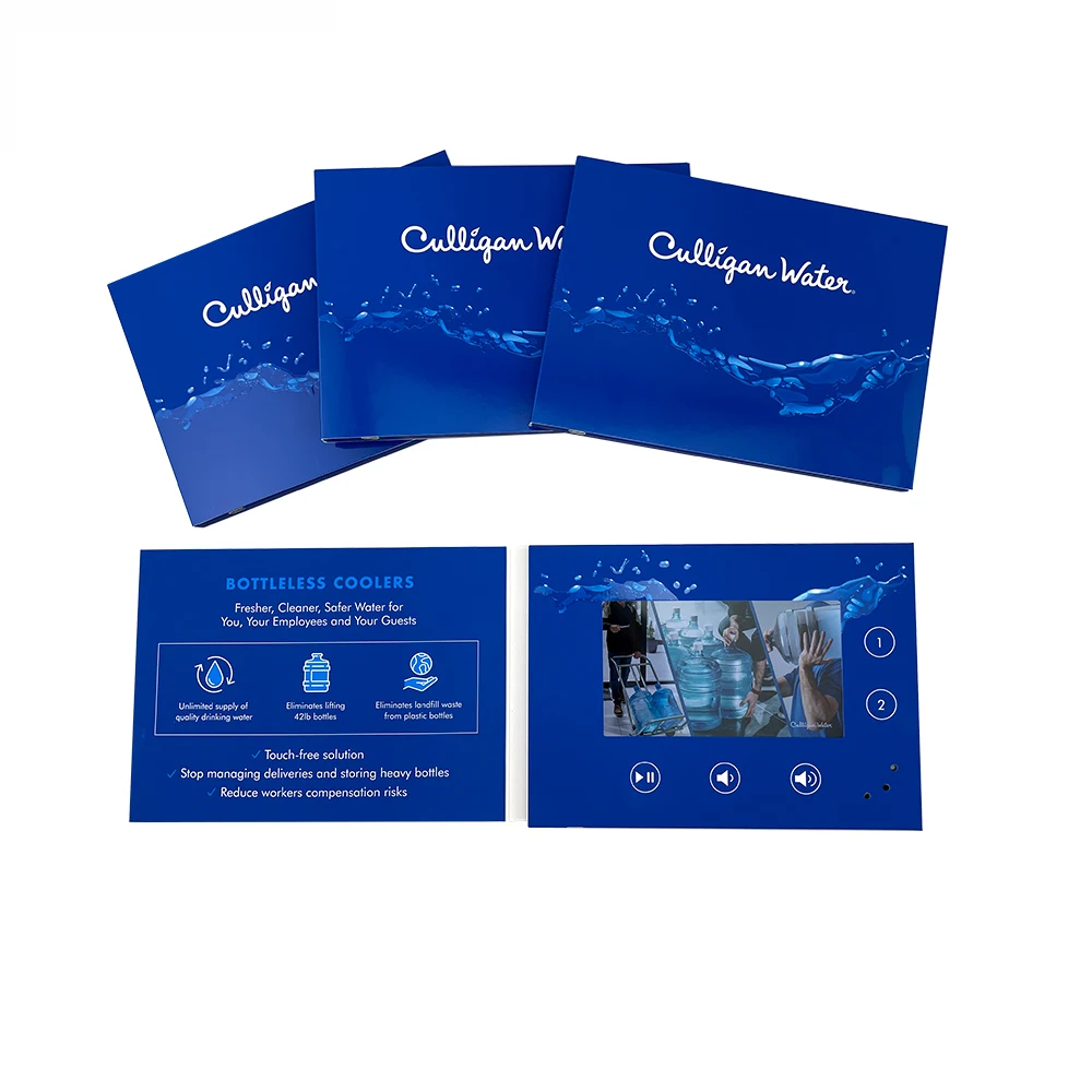 New Business Card Lcd Screen Brochure A5 Video Brochure Mailer For Marketing