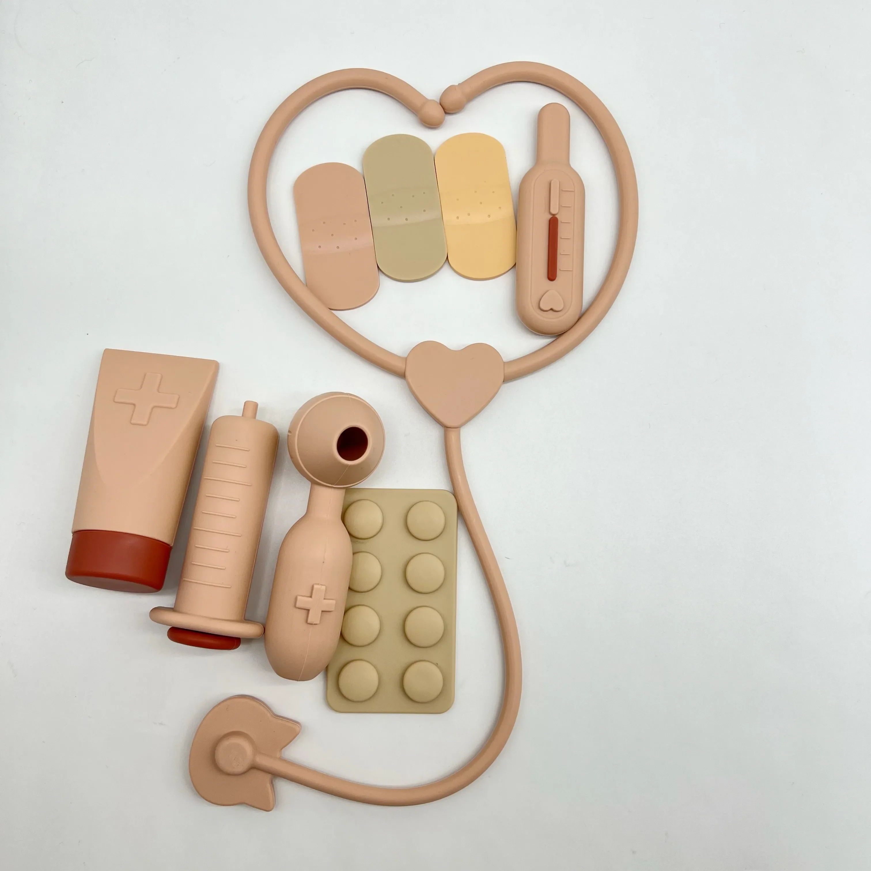 Durable Silicone Doctor Nurse  Play Set Toys,Doctor Kit for Kids,Birthday Gift for children