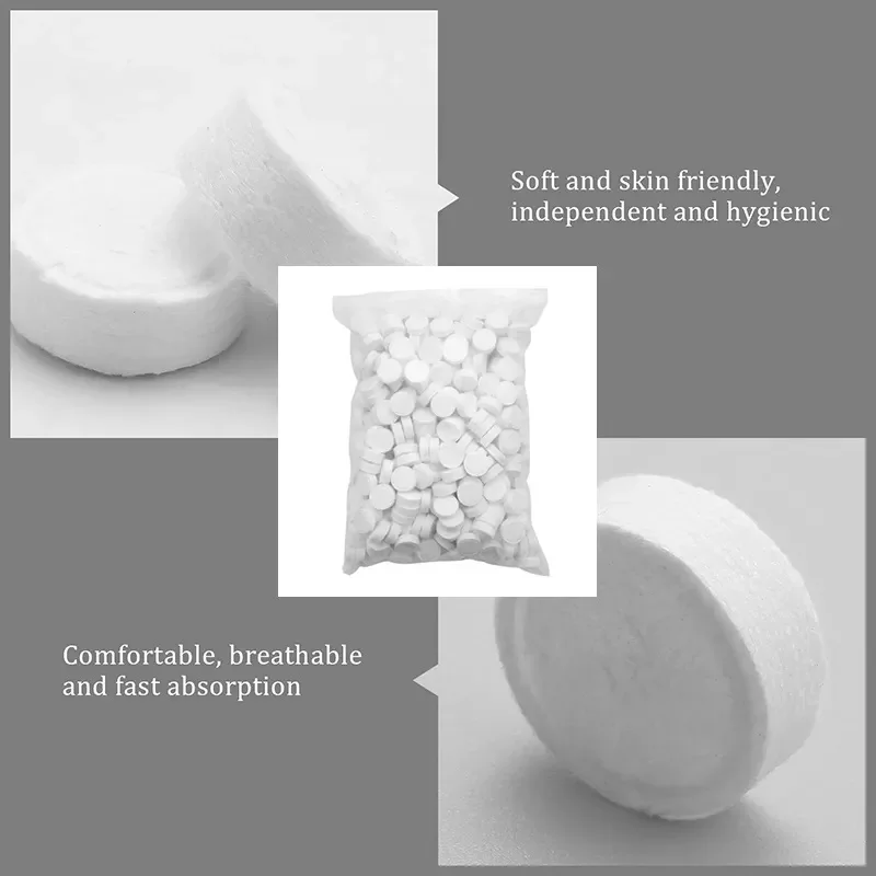 Magic Tablet Tissue Compressed Towel Tablet Compressed Napkin Disposable Towel Compressed Tissues 500 Pieces/ Pack Eco Viscose