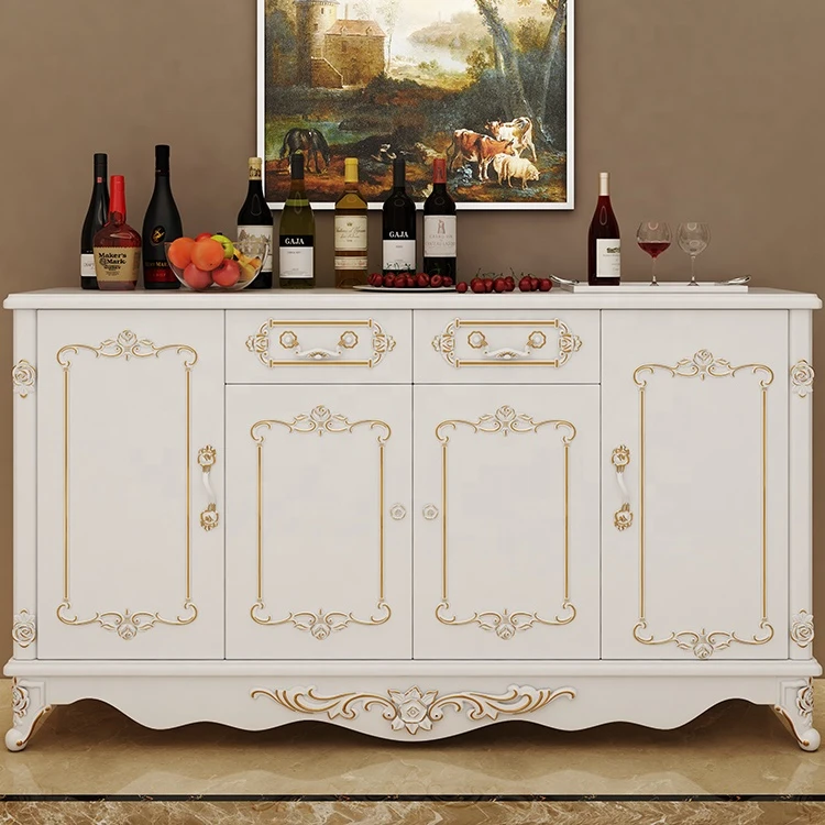 Dining Room living room furniture custom luxury modern wooden glass sideboard cabinet Wooden Sideboard