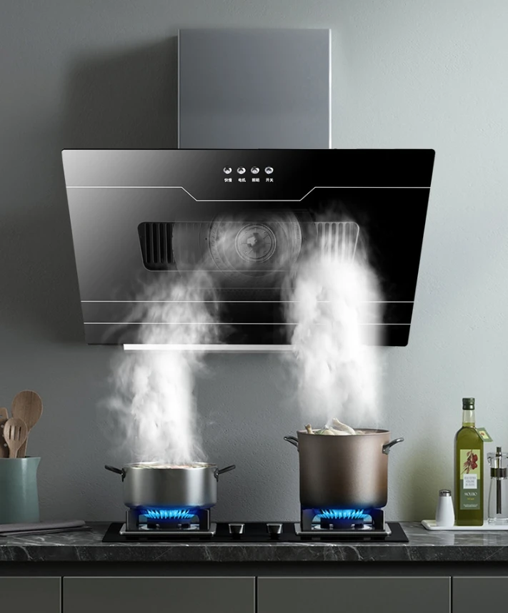 wholesale range hood Household appliance kitchen Hood with large ceiling side Digital New smart extractor hood