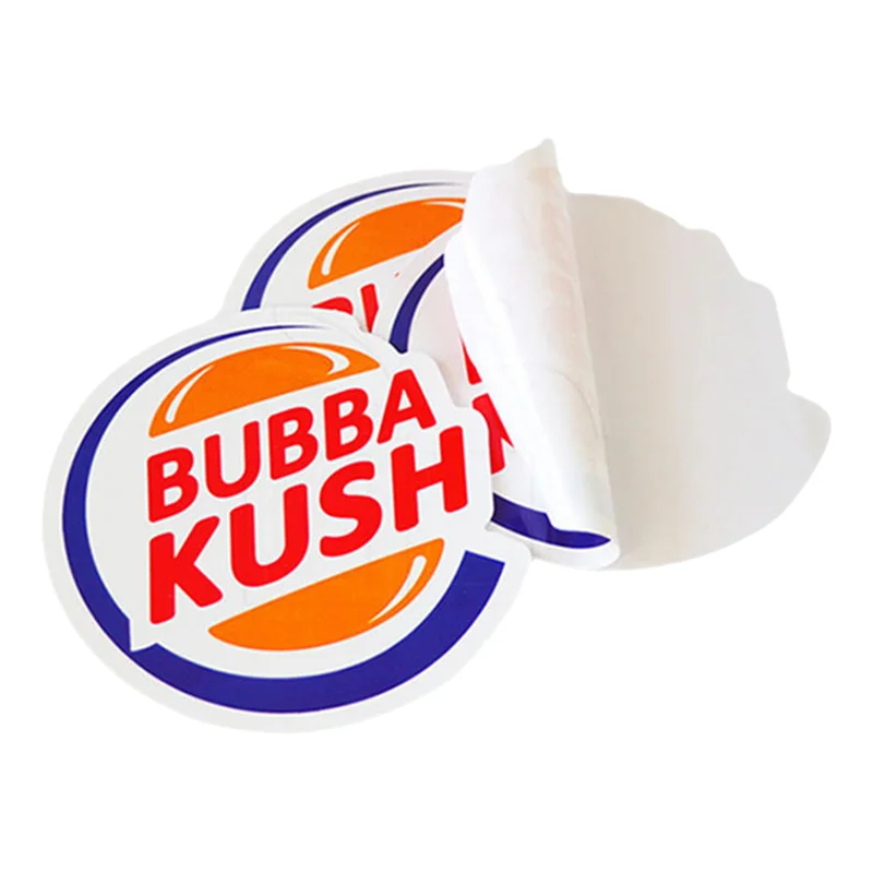 Weatherproof Durable Adhesive Customized Packaging Labels Dye Cut PVC Logo Stickers Custom Stickers