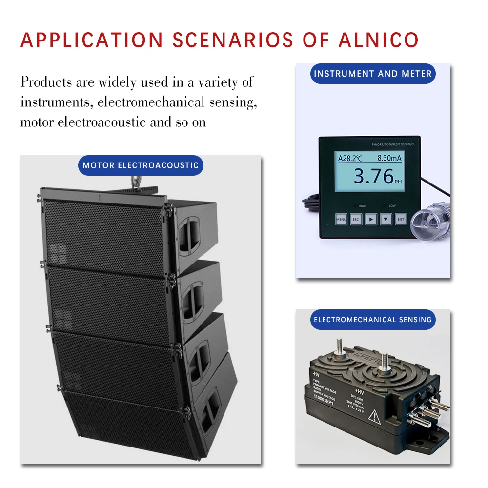 KEXING AlNiCo China Factory Magnetic Materials Samarium Cobalt N52 NdFeB Disc Cylinder Smco AlNiCo Permanent Magnets