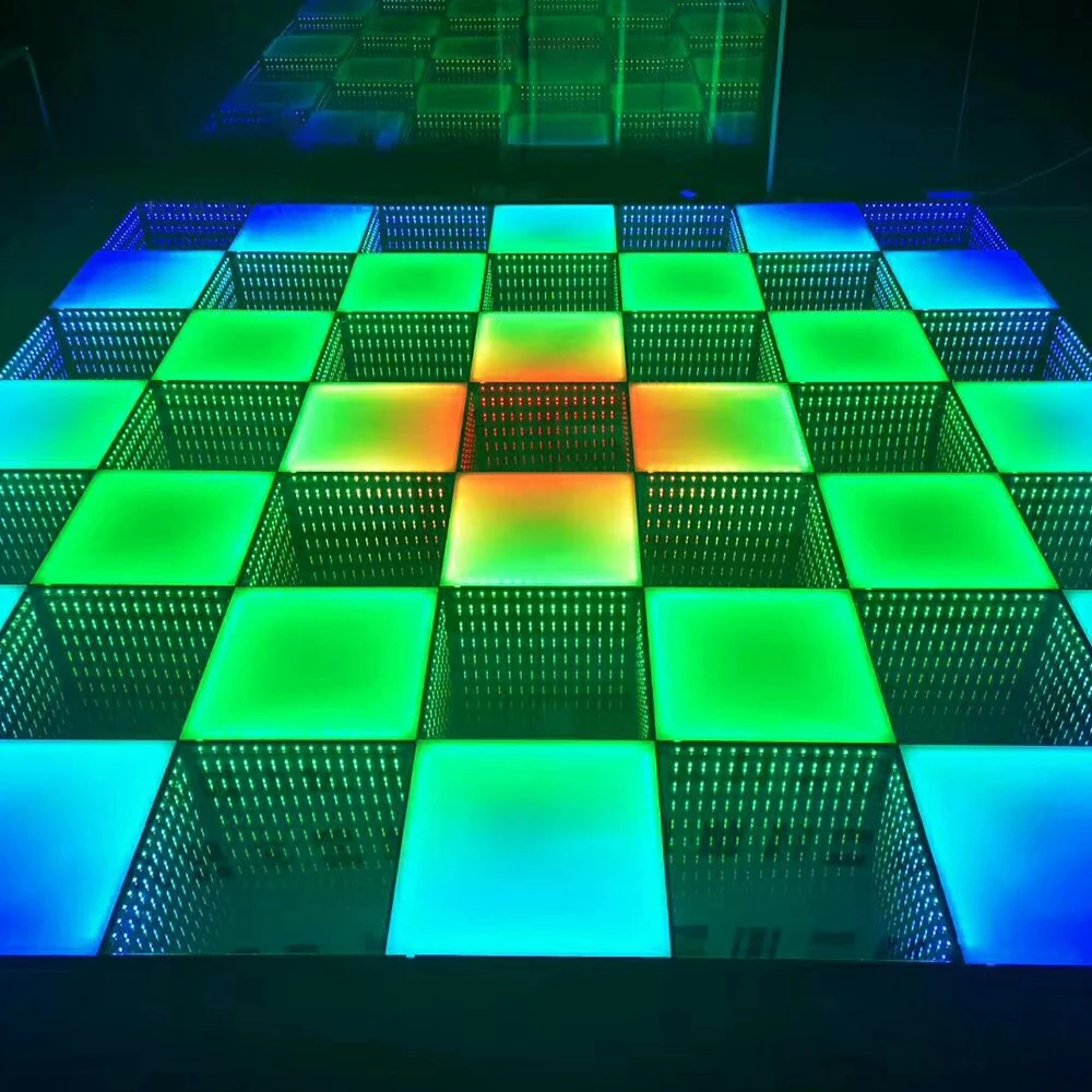 Зеркальные 3d матовые rgb панели Бесконечность интерактивный