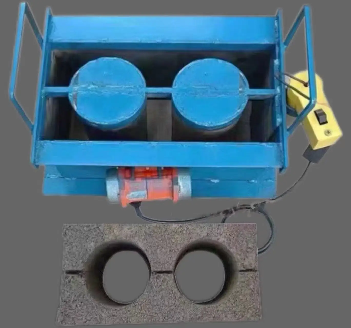 Hot sale cement brick molds stone road cement wall brick mold foam concrete board interlocking hollow concrete blocks brick