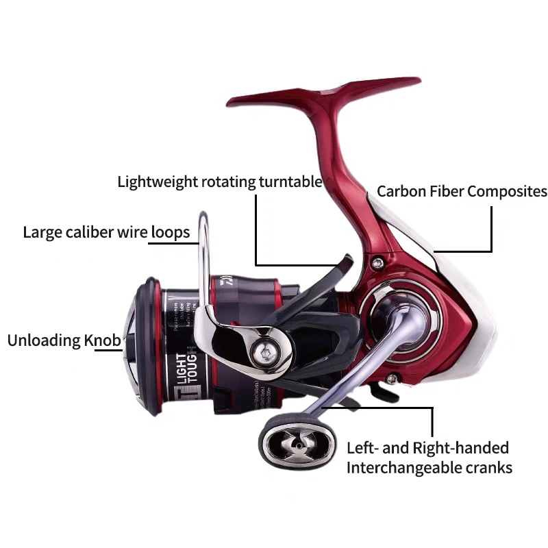 Fuego Cs Lt 1000 2000 2500 3000 4000 5000 6000 Fishing Reel 6+1bb Gear Ratio 5.3/6.2 1  Saltwater Wheels