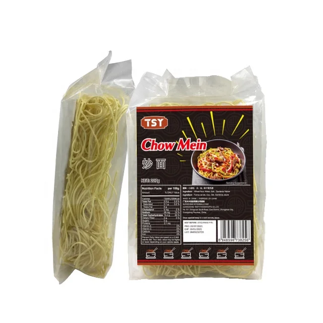 TSY Foods Factory Direct Free Sample Wholesale Bulk OEM Vegetarian Home Easy Cook Chinese Fried Chow Mein Noodles