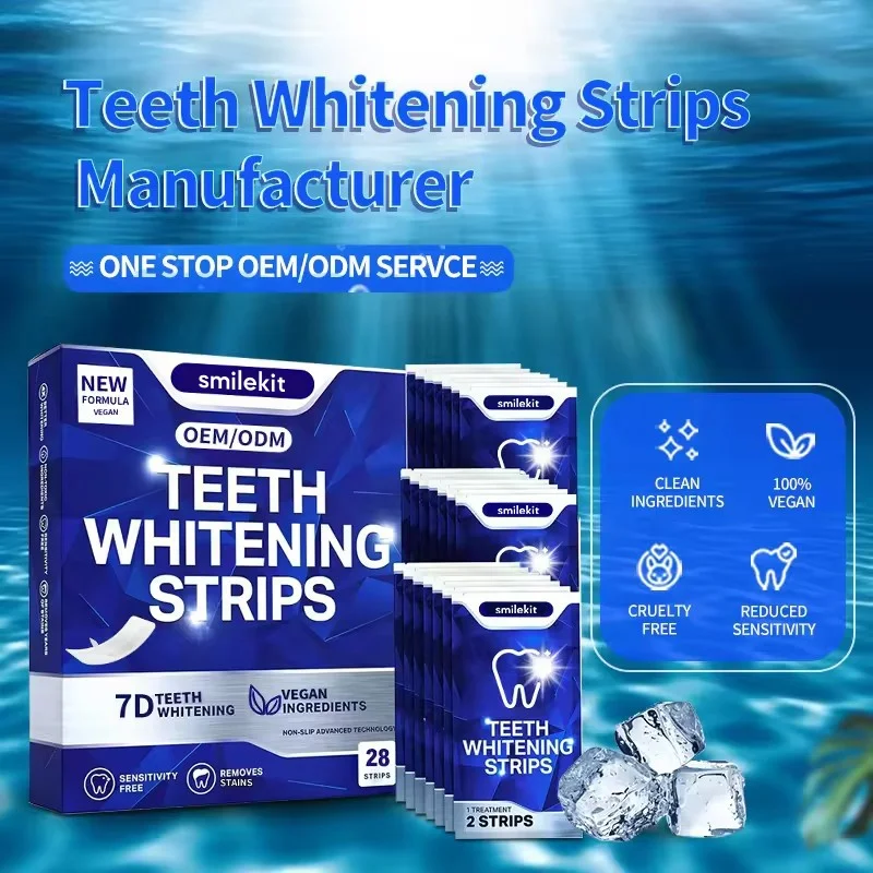 SmileKit Remove Teeth Stains Product Bleaching White Strips Bulk PAP Teeth Whitening Strips