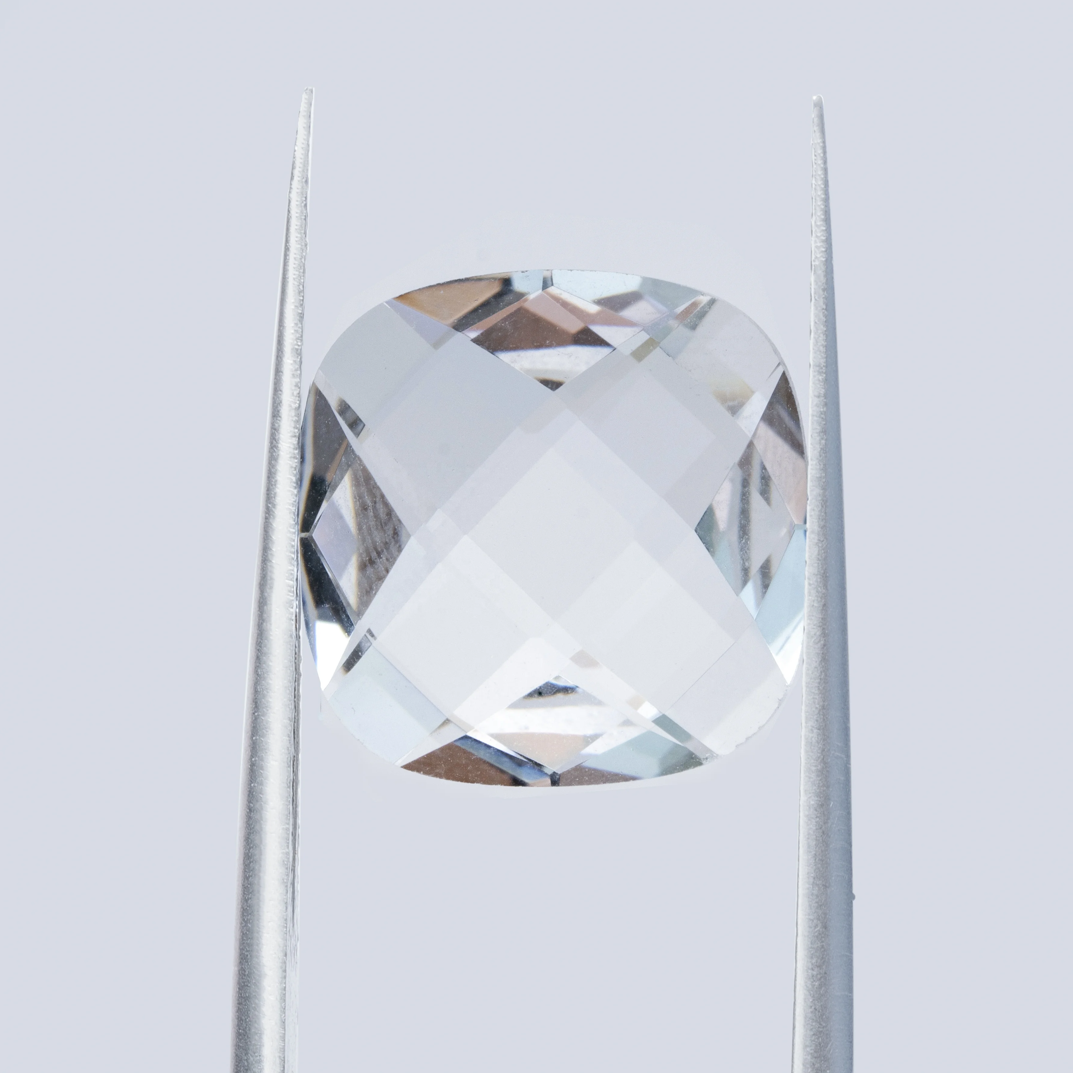 Wholesale Double-Checker Cut Natural White Quartz Gemstones For Jewelry Making