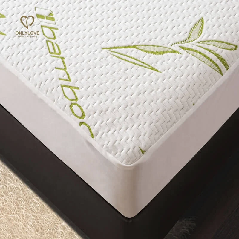100% Waterproof Hypoallergenic Smooth Bed Sheet Bamboo Waterproof Mattress Protector