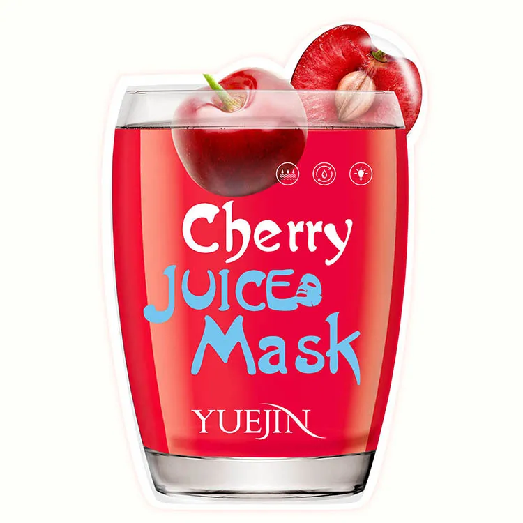 ОЕМ коллаген органический фруктовый экстракт уход за лицом увлажняющий отбеливающий вишневый Шелковый лист маска для лица