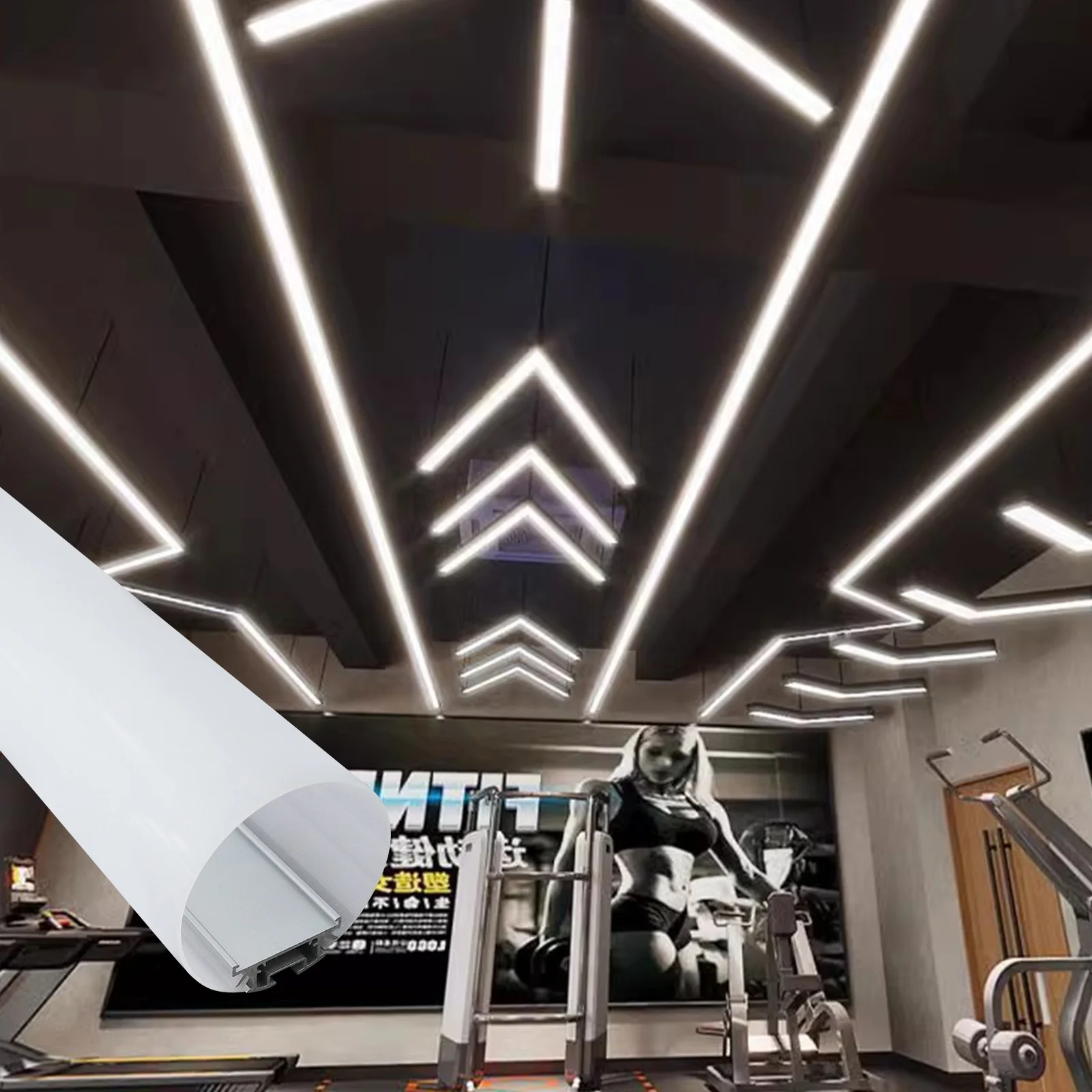 Hot Sale R60 Stretch Ceiling Aluminum Profile Housing Channel Aluminum Profiles With Led For Ceiling