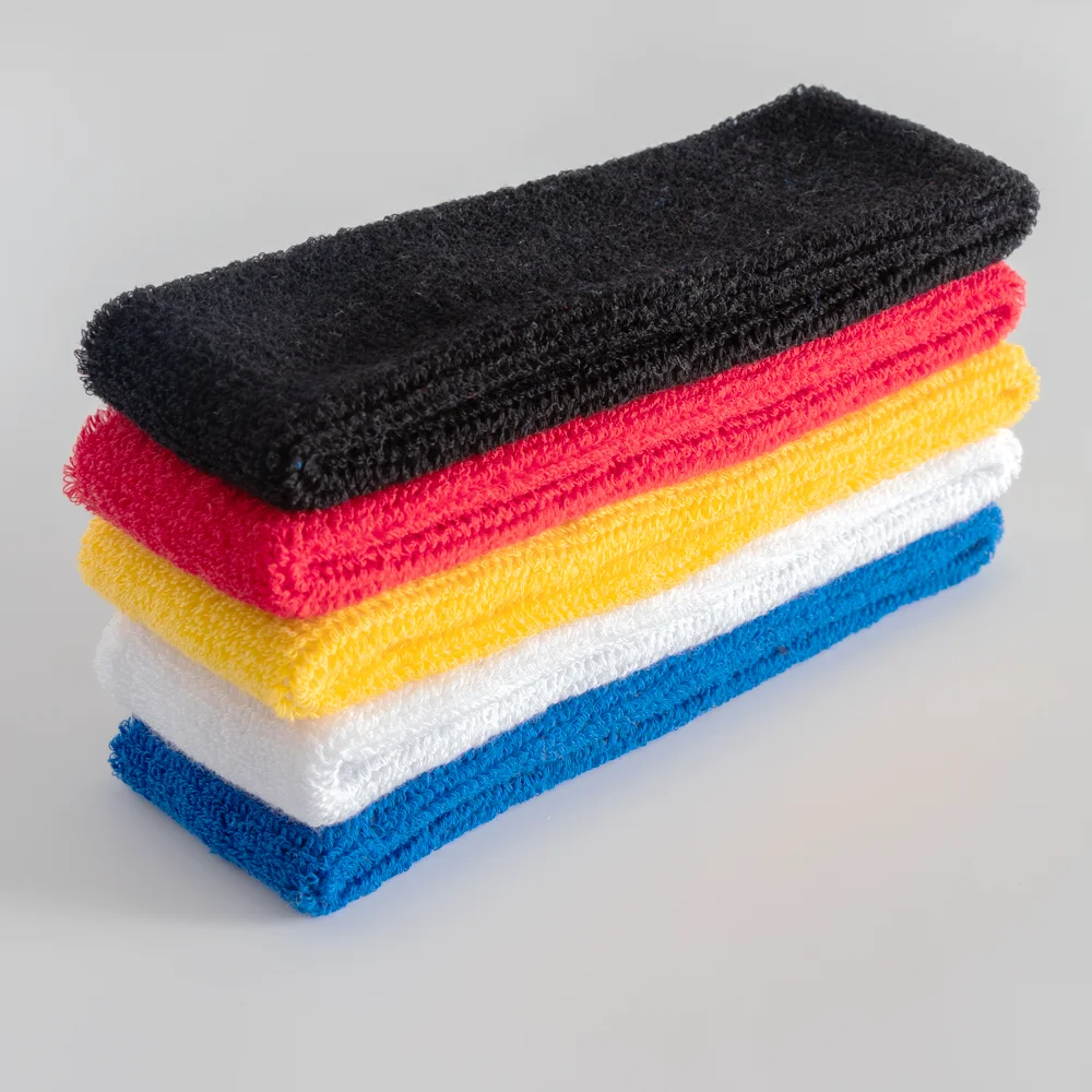 High elasticity Sports Cotton Athletic Sweat Headbands For Sports