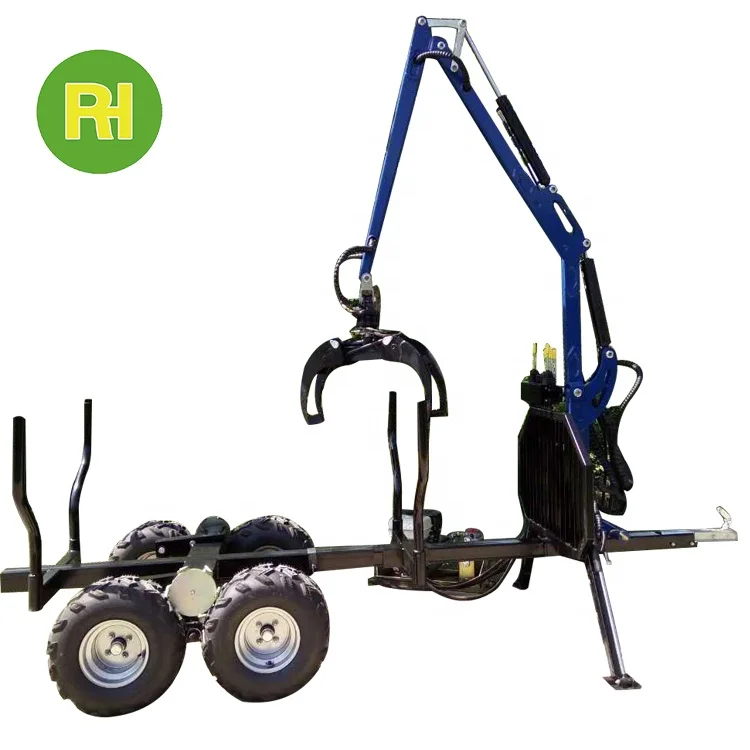 Small tandem tow behind tractor trailer for atv in motorcycle car automatic transmission