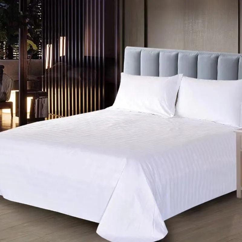 200-500TC Cotton cheap hotel bed sheet bedding set hotel bed linen